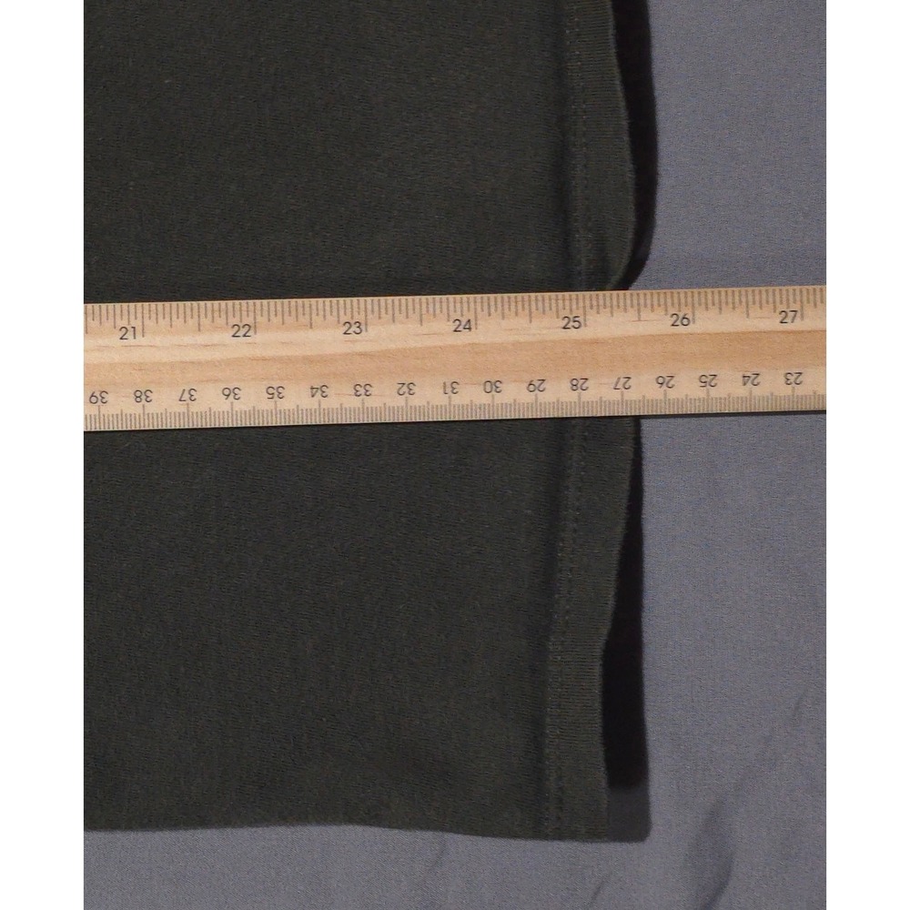 Champion Script Logo T-Shirt Mens Small Dark Olive Green Short Sleeve - Picture 9 of 9
